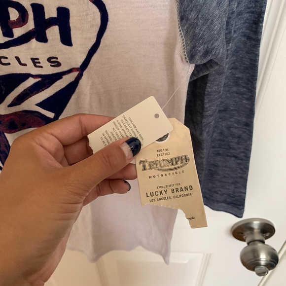 Lucky Brand Triumph Baseball Tee - Picture 2 of 3